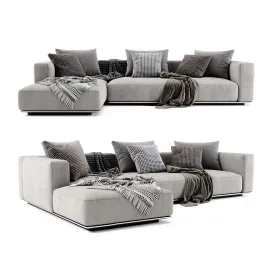 Flexform grandemare chaise longue sofa